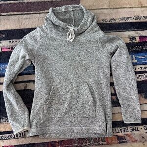 Eddie Bauer Gray Cowl Neck Sweater XS